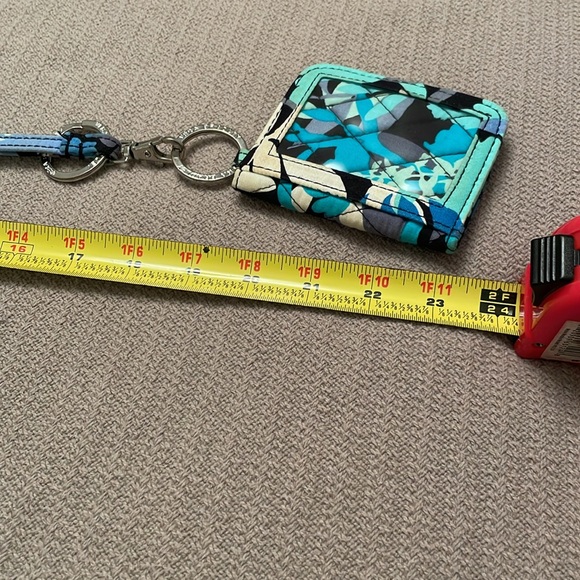 Vera Bradley Fabric Lanyard with Double ID Window Wallet - Picture 8 of 12
